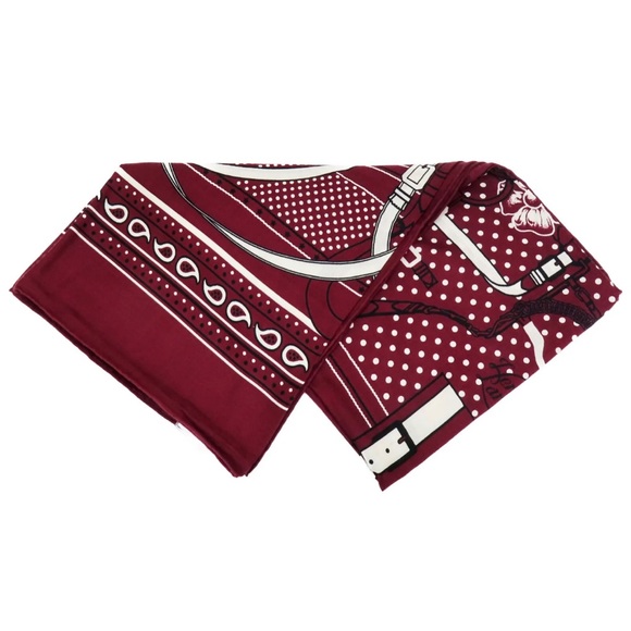 HERMES Grand Manege cashmere Scarf - Picture 2 of 5